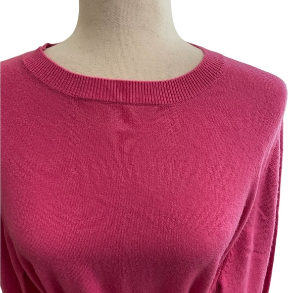 Ted Baker ESSYA Slouchy Tie Front Midi Sweater Dress Brit Pink New With Tags - Picture 3 of 16